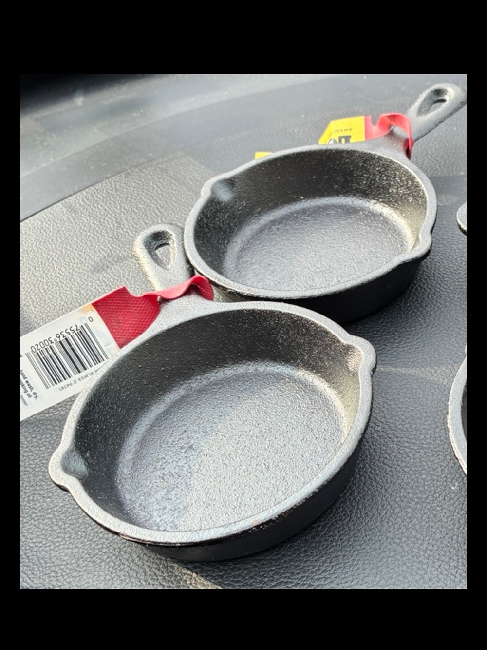 Lot Of 2 Lodge USA 01AT Cast Iron 3" Mini Frying Pan/Ashtray/Spoon Rest